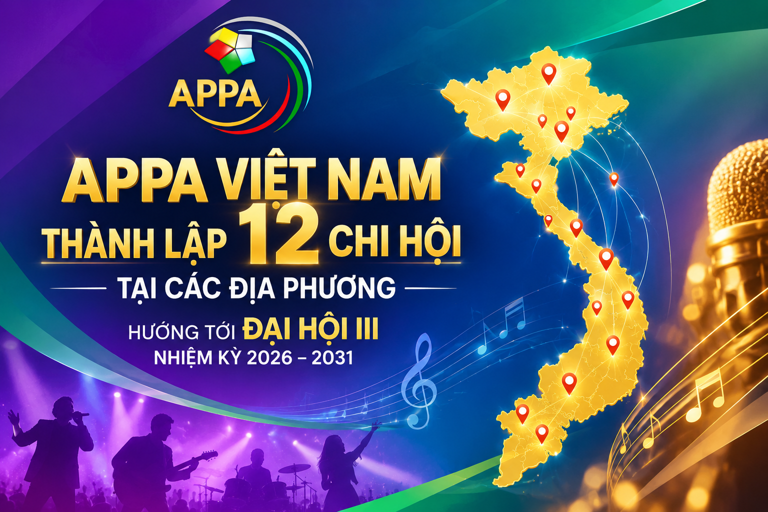 APPA Việt Nam thành lập 12 Chi hội tại các địa phương, hướng tới Đại hội III nhiệm kỳ 2026–2031